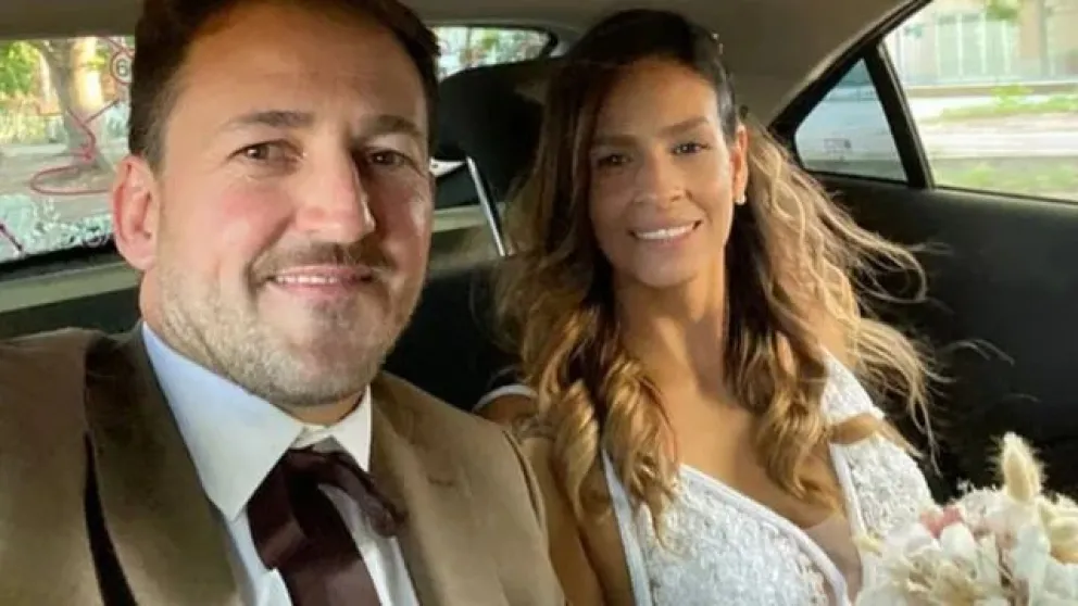 Julieta Silva y su actual esposo