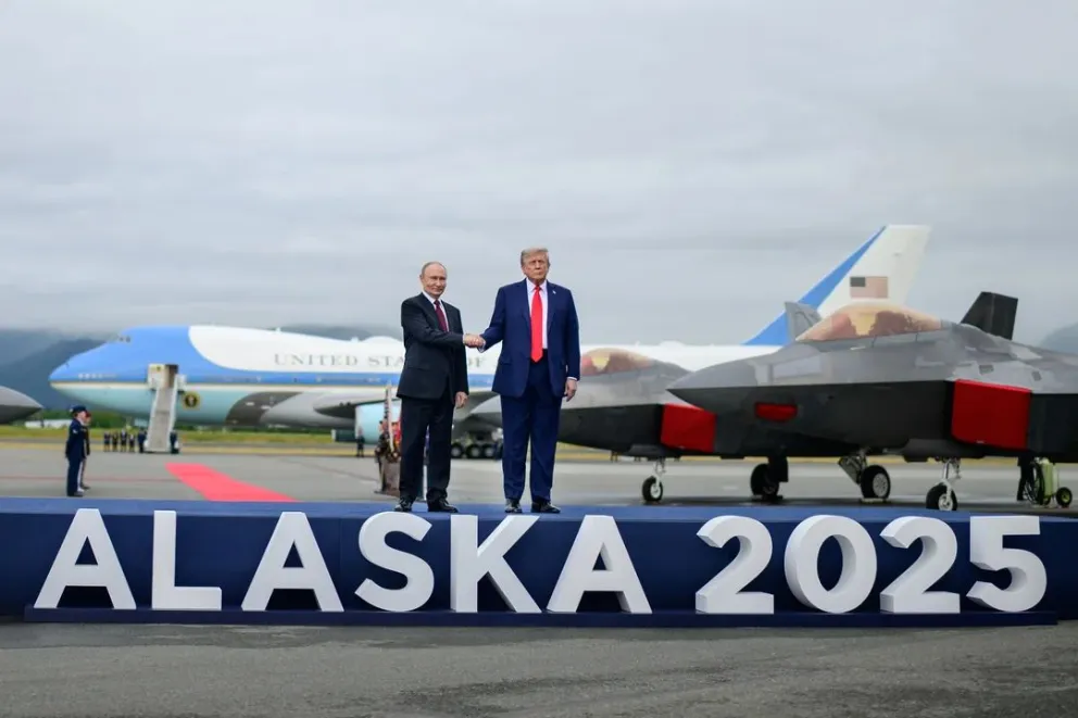 El presidente estadounidense, Donald Trump, y su homólogo ruso, Vladimir Putin.