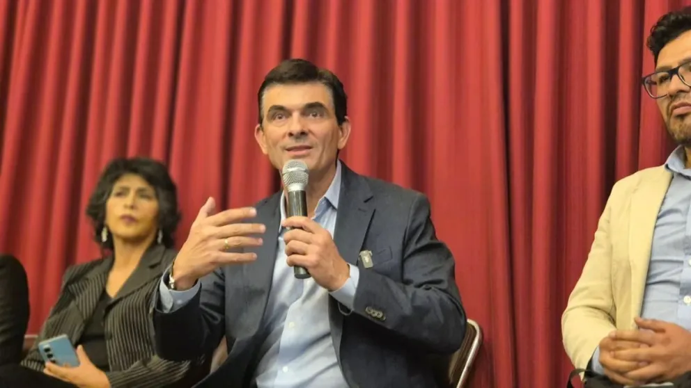 Candidato presidencial del Partido Demócrata Cristiano (PDC), Rodrigo Paz Pereira