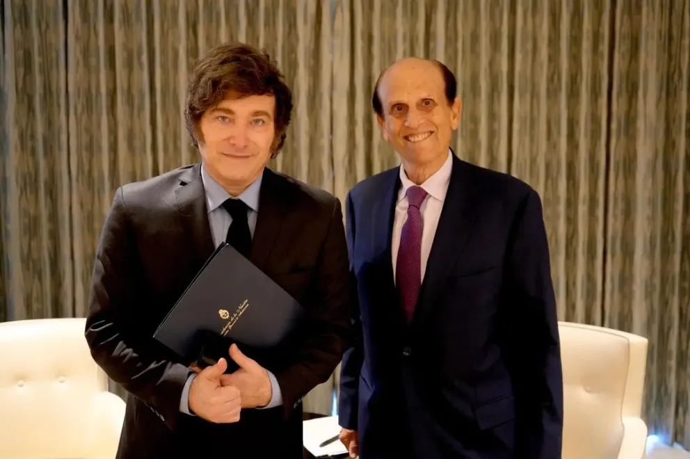 Javier Milei y Michael Milken