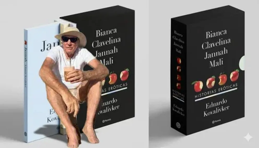 Eduardo Kovalivker y sus libros (NA-Nano Banana)
