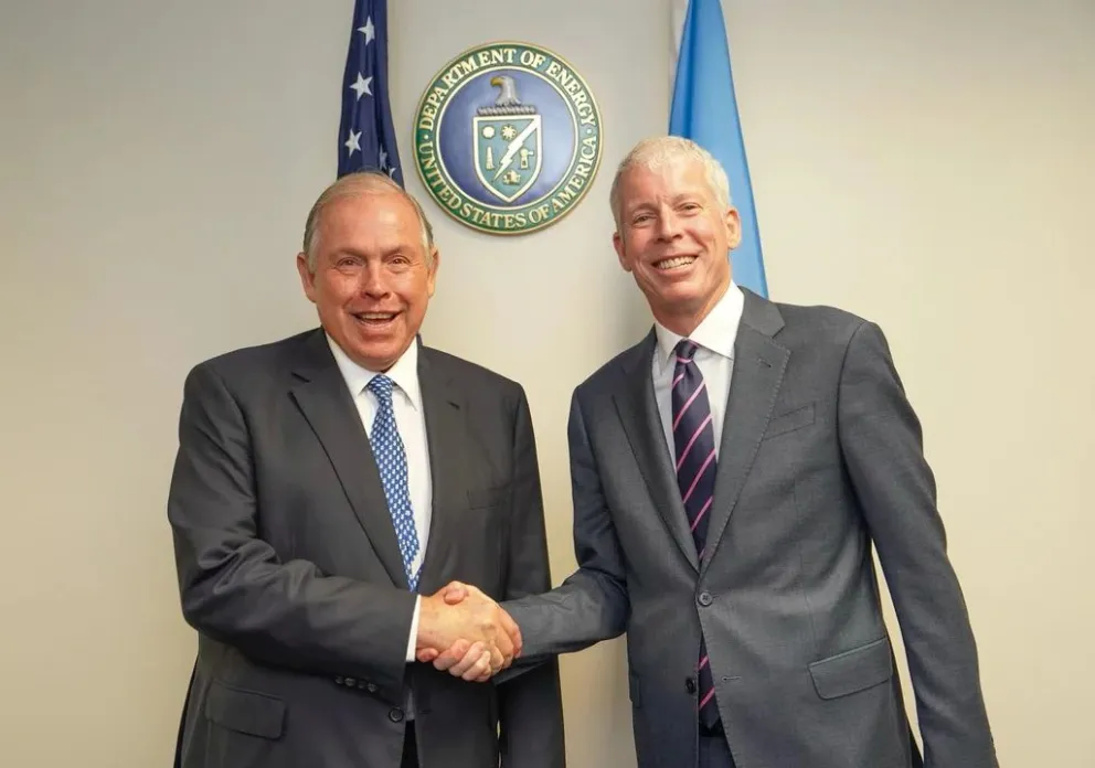 Canciller Gerardo Werthein y el Secretario de Energía de Estados Unidos, Chris Wright.