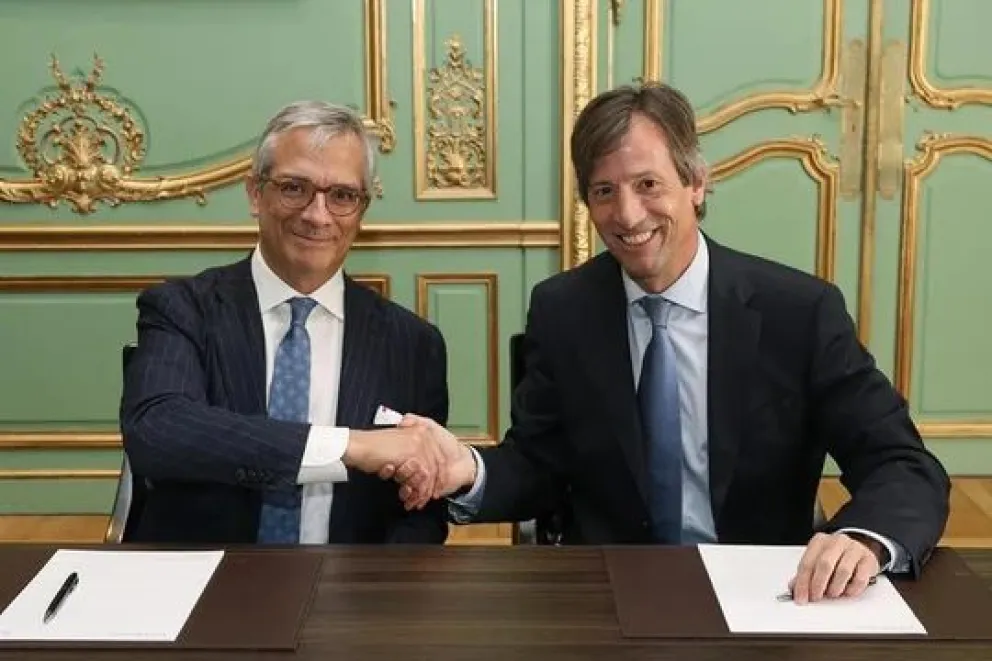 Rodolfo Freyre, CEO de Southern Energy y Frédéric Barnaud, CEO de SEFE