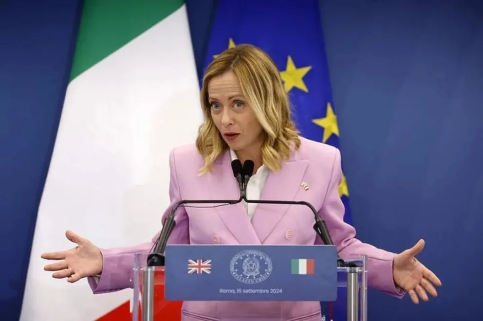 Giorgia Meloni, primera ministra de Italia.