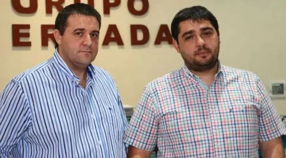 Juan Pablo Beacon (derecha) junto a Pablo Toviggino