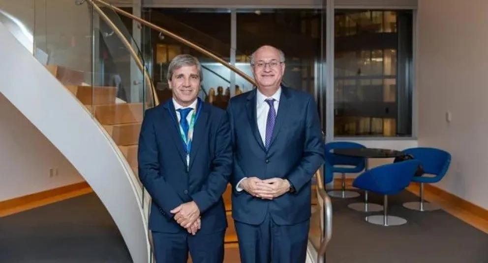 El ministro Caputo y el titular del BID, Ilan Goldfajn