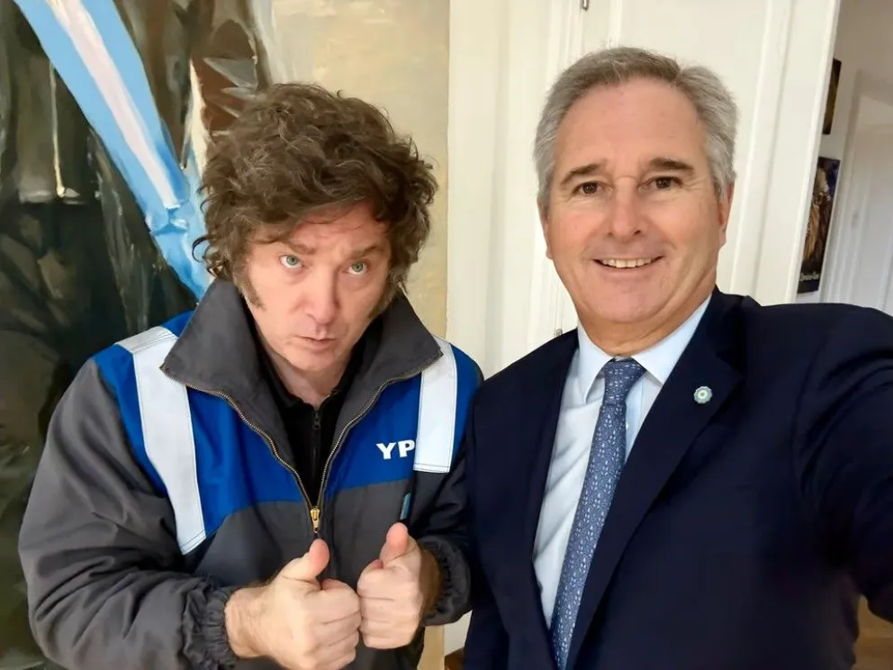 Javier Milei y Pablo Quirno