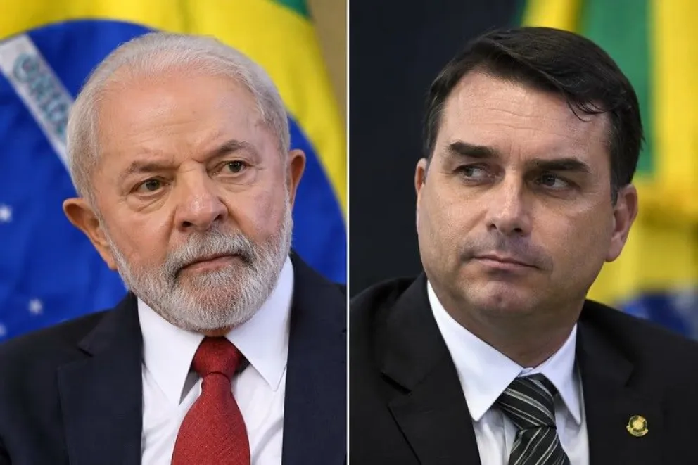 Luis Inacio “Lula” da Silva y Flavio Bolsonaro.